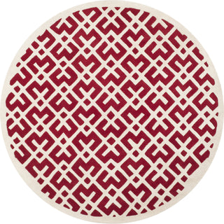 Safavieh Chatham Cht719 Red/Ivory Area Rug Round