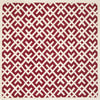 Safavieh Chatham Cht719 Red/Ivory Area Rug Square
