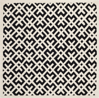 Safavieh Chatham Cht719 Black/Ivory Area Rug Square