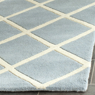 Safavieh Chatham Cht720 Blue/Ivory Area Rug Detail