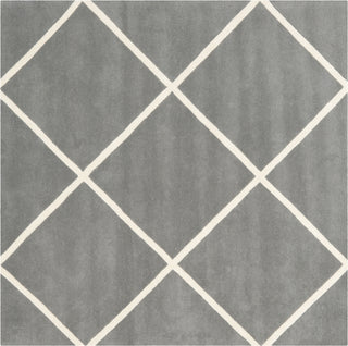 Safavieh Chatham Cht720 Dark Grey/Ivory Area Rug Square