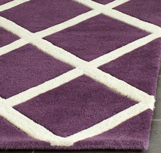 Safavieh Chatham Cht720 Purple/Ivory Area Rug Detail