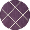 Safavieh Chatham Cht720 Purple/Ivory Area Rug Round