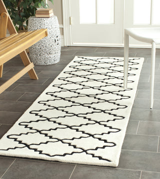 Safavieh Chatham Cht721 Ivory/Black Area Rug Room Scene Feature