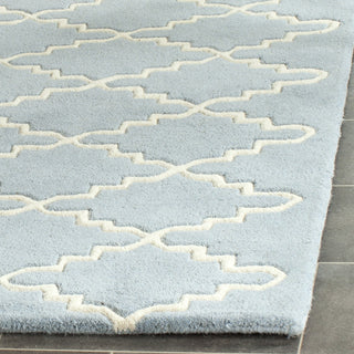 Safavieh Chatham Cht721 Blue/Ivory Area Rug Detail