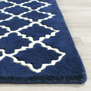 Safavieh Chatham Cht721 Dark Blue/Ivory Area Rug Detail