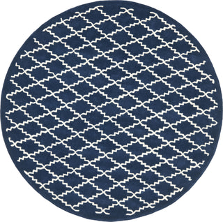 Safavieh Chatham Cht721 Dark Blue/Ivory Area Rug Round