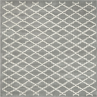 Safavieh Chatham Cht721 Dark Grey/Ivory Area Rug Square