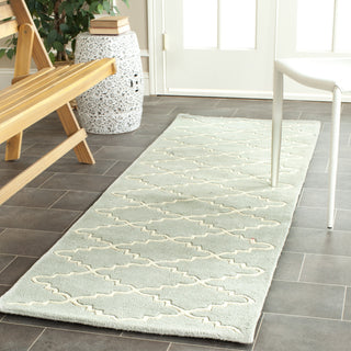 Safavieh Chatham Cht721 Light Blue/Ivory Area Rug Room Scene Feature