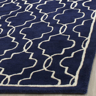 Safavieh Chatham Cht723 Dark Blue/Ivory Area Rug Detail