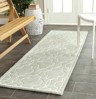 Safavieh Chatham Cht723 Grey/Ivory Area Rug Room Scene Feature