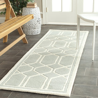 Safavieh Chatham Cht725 Grey/Ivory Area Rug Room Scene Feature