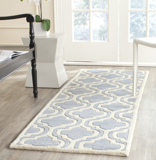 Safavieh Chatham Cht727 Blue/Ivory Area Rug Room Scene Feature