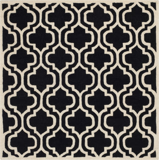 Safavieh Chatham Cht727 Black/Ivory Area Rug Square