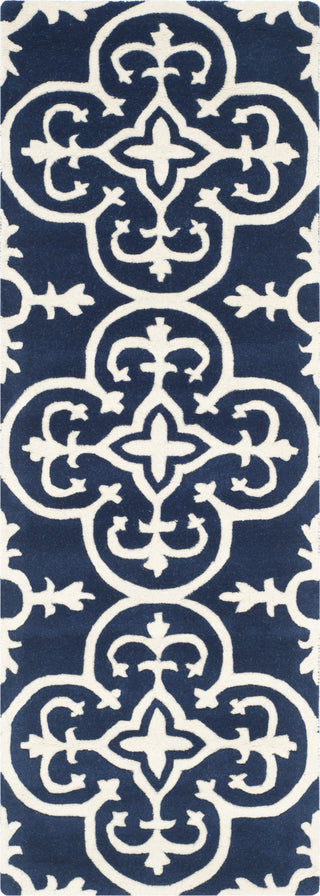 Safavieh Chatham Cht729 Dark Blue/Ivory Area Rug 