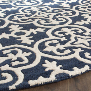 Safavieh Chatham Cht729 Dark Blue/Ivory Area Rug Detail