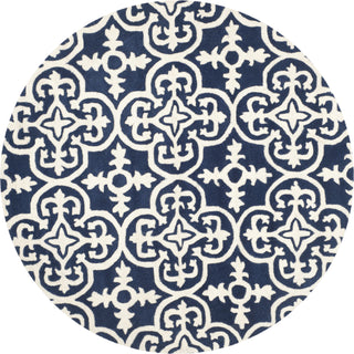 Safavieh Chatham Cht729 Dark Blue/Ivory Area Rug Round