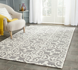 Safavieh Chatham Cht729 Dark Grey/Ivory Area Rug Room Scene Feature