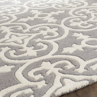 Safavieh Chatham Cht729 Dark Grey/Ivory Area Rug Detail