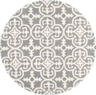 Safavieh Chatham Cht729 Dark Grey/Ivory Area Rug Round