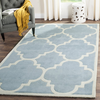 Safavieh Chatham 730 Blue/Ivory Area Rug Room Scene Feature