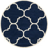 Safavieh Chatham 730 Dark Blue/Ivory Area Rug Round