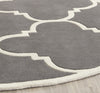 Safavieh Chatham 730 Dark Grey/Ivory Area Rug Detail