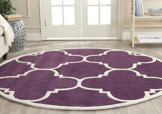 Safavieh Chatham 730 Purple/Ivory Area Rug Room Scene Feature