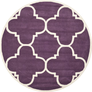 Safavieh Chatham 730 Purple/Ivory Area Rug Round