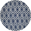 Safavieh Chatham Dark Blue/Ivory Area Rug Round