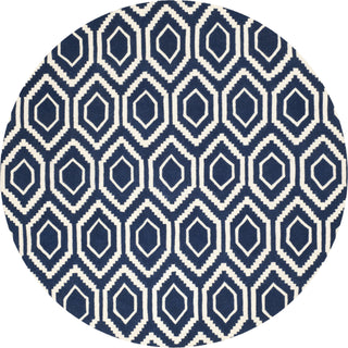 Safavieh Chatham Dark Blue/Ivory Area Rug Round