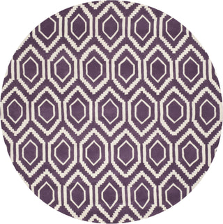 Safavieh Chatham Purple/Ivory Area Rug Round