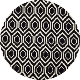 Safavieh Chatham Black/Ivory Area Rug Round