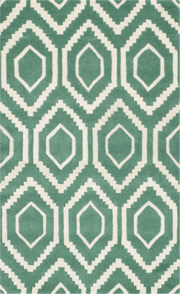 Safavieh Chatham Teal/Ivory Area Rug main image