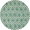 Safavieh Chatham Teal/Ivory Area Rug Round