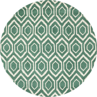 Safavieh Chatham Teal/Ivory Area Rug Round