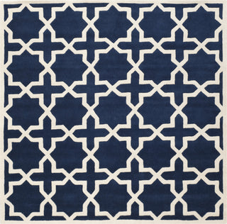 Safavieh Chatham Chatham732 Dark Blue/Ivory Area Rug Square