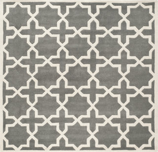 Safavieh Chatham Chatham732 Dark Grey/Ivory Area Rug Square