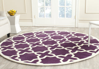 Safavieh Chatham Chatham732 Purple/Ivory Area Rug Room Scene Feature