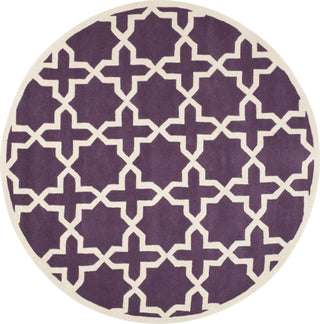 Safavieh Chatham Chatham732 Purple/Ivory Area Rug Round