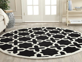 Safavieh Chatham Chatham732 Black/Ivory Area Rug Room Scene Feature