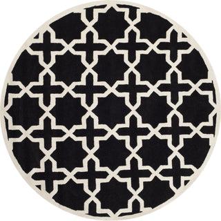 Safavieh Chatham Chatham732 Black/Ivory Area Rug Round