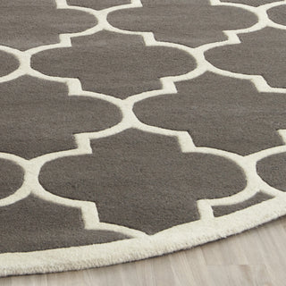 Safavieh Chatham 733 Dark Grey/Ivory Area Rug Detail