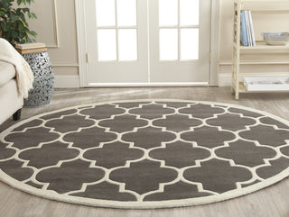 Safavieh Chatham 733 Dark Grey/Ivory Area Rug Room Scene Feature