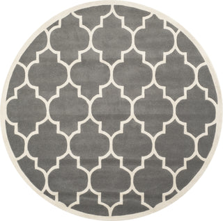 Safavieh Chatham 733 Dark Grey/Ivory Area Rug Round