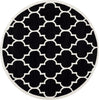 Safavieh Chatham 733 Black/Ivory Area Rug Round