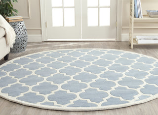 Safavieh Chatham 734 Blue/Ivory Area Rug Room Scene Feature