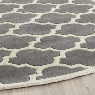 Safavieh Chatham 734 Dark Grey/Ivory Area Rug Detail