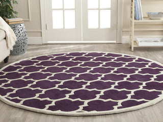 Safavieh Chatham 734 Purple/Ivory Area Rug Room Scene Feature