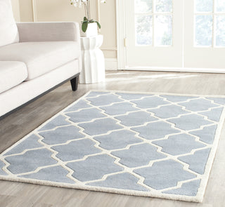 Safavieh Chatham 735 Blue/Ivory Area Rug Room Scene Feature